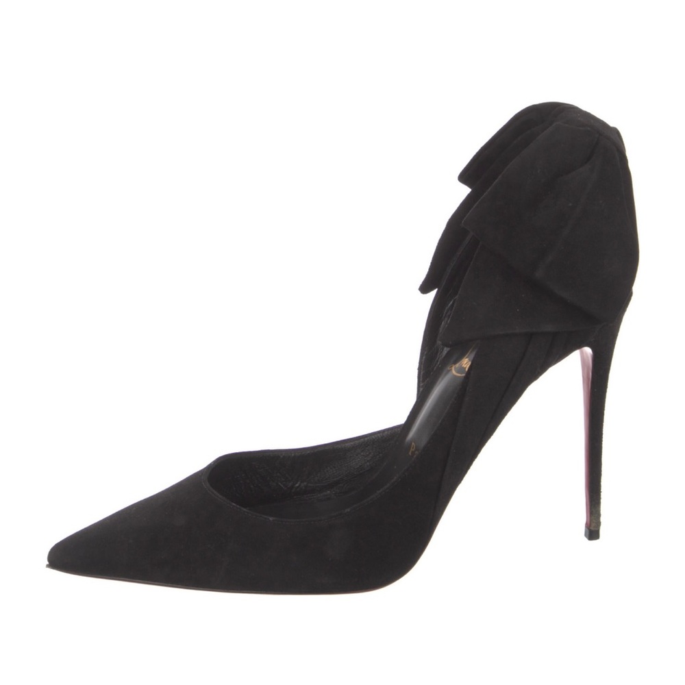 COPY - Christian Louboutin Suede D’Orsay Pumps - includes box